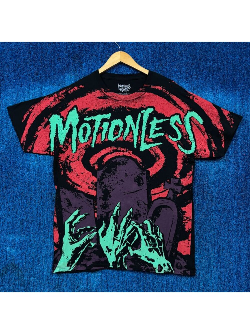 Motionless in White Graveyard Shift Industrial Metal Tee L